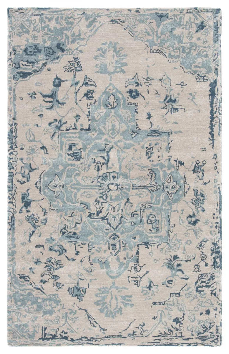 Citrine CIT03 Sasha Beige/Dark Blue Rug