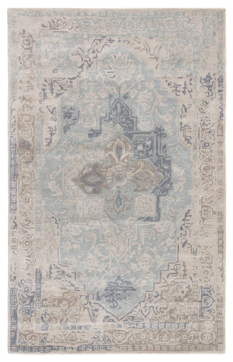 Citrine CIT04 Bronde Grey/Light Blue Rug