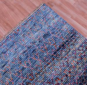 Durva Wool & Silk SC-27B Blue Rug