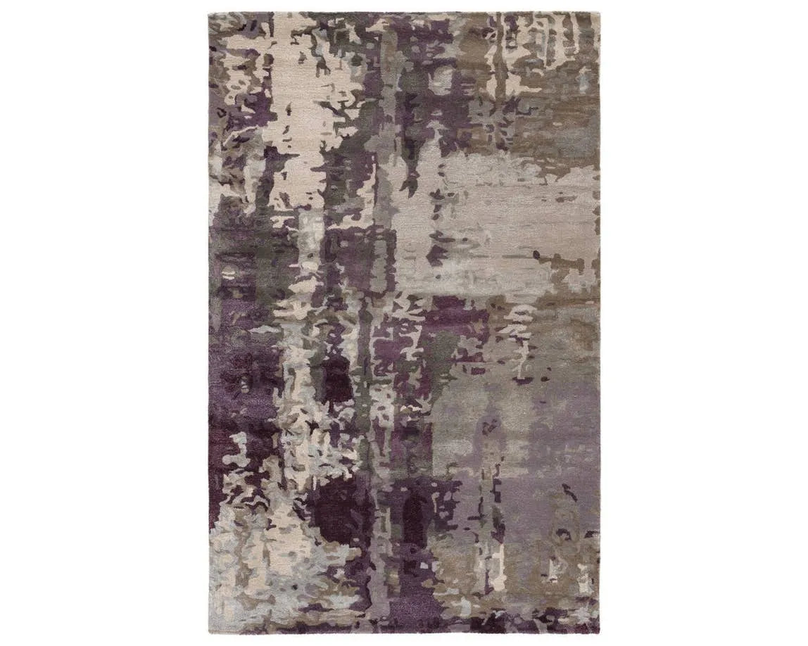 Genesis GES09 Grey/Purple Rug