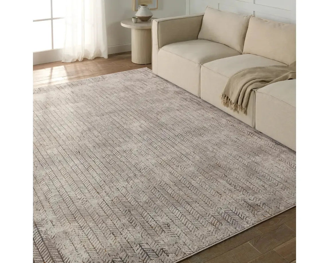 Melo MEL11 Grey/Cream Rug - Baconco