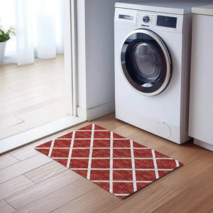 York YO1 Red Rug - Baconco