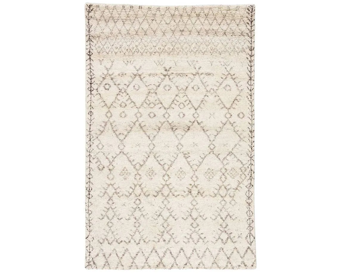 Zuri ZUI01 Zola Ivory / Brown Rug