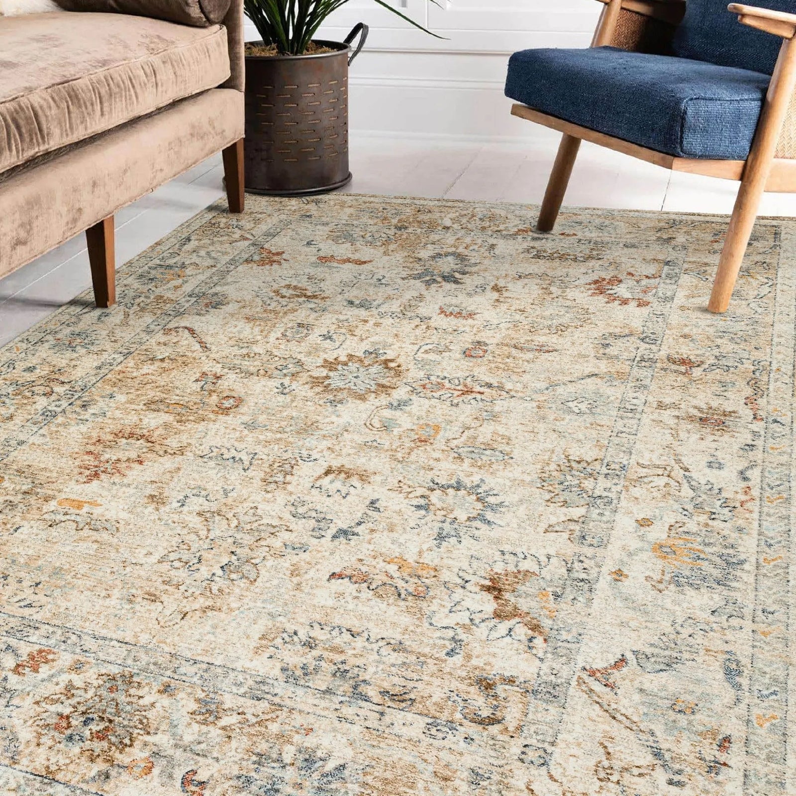 Bergama BE4 Ivory Rug - Baconco