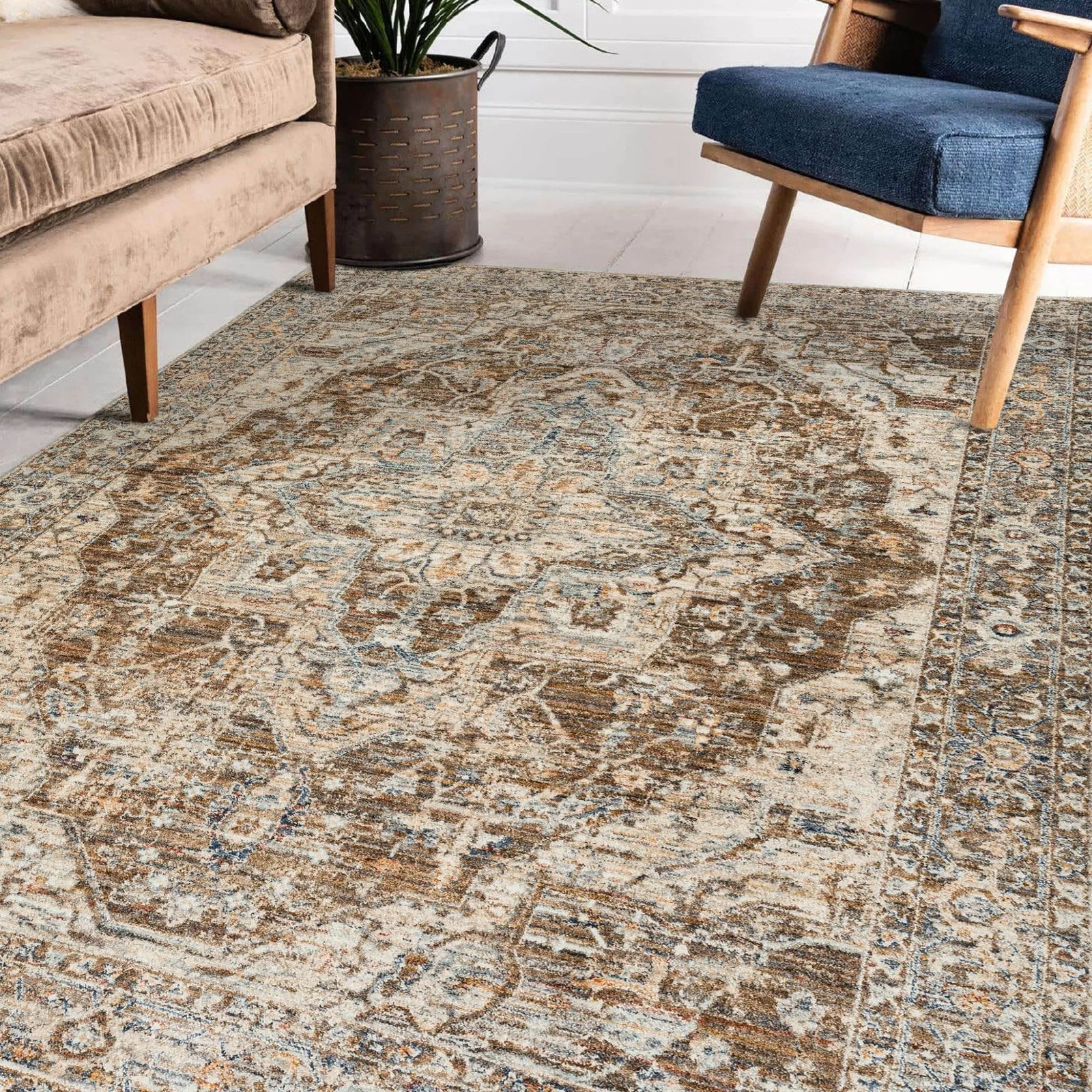 Bergama BE9 Mocha Rug - Baconco