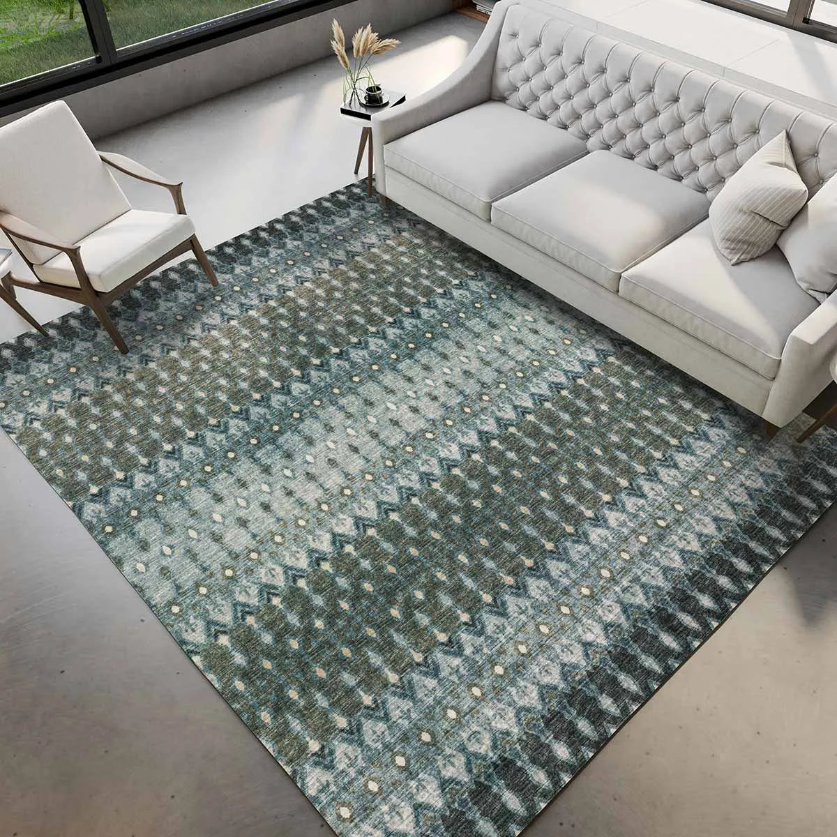 Brisbane BR1 Mineral Blue Rug - Baconco