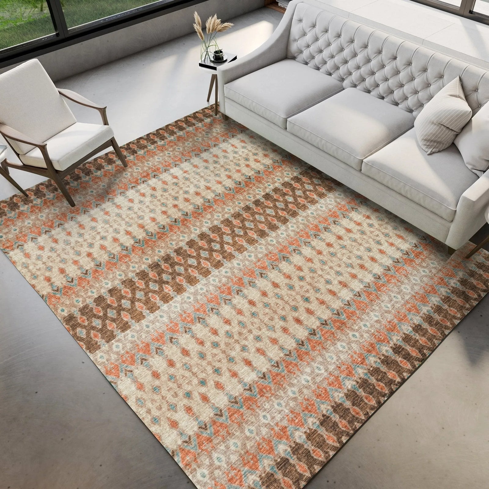 Brisbane BR1 Mocha Rug - Baconco