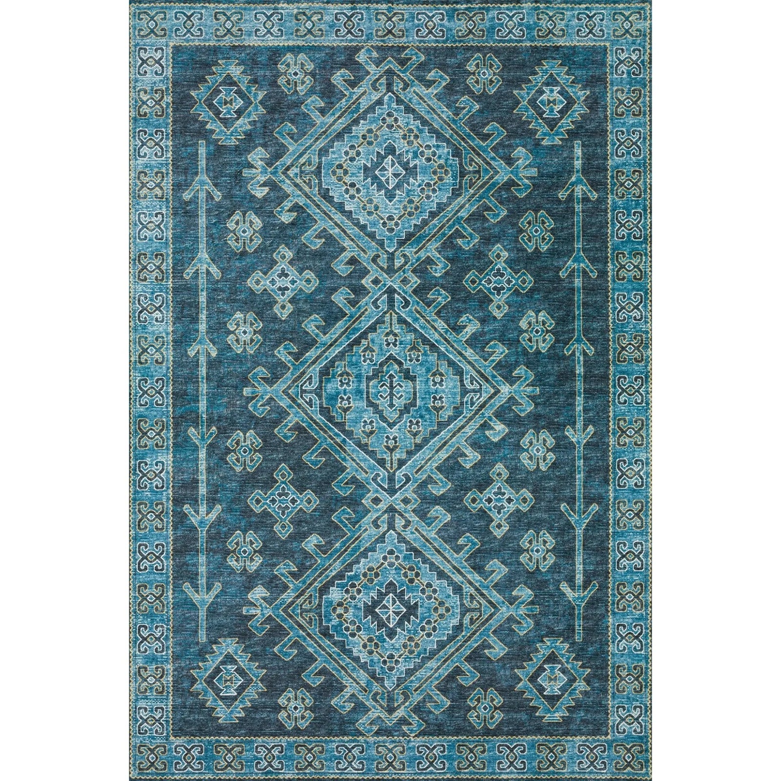 Brisbane BR2 Navy Rug - Baconco