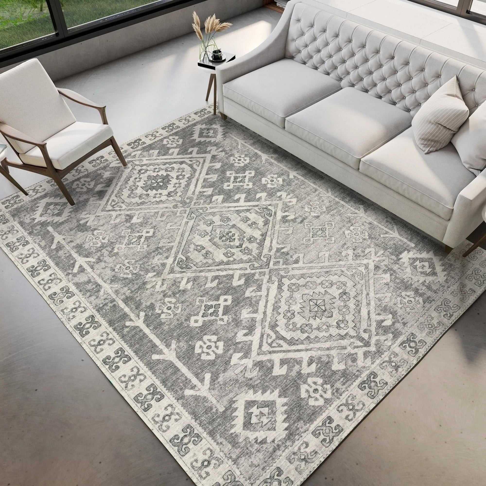 Brisbane BR2 Silver Rug - Baconco