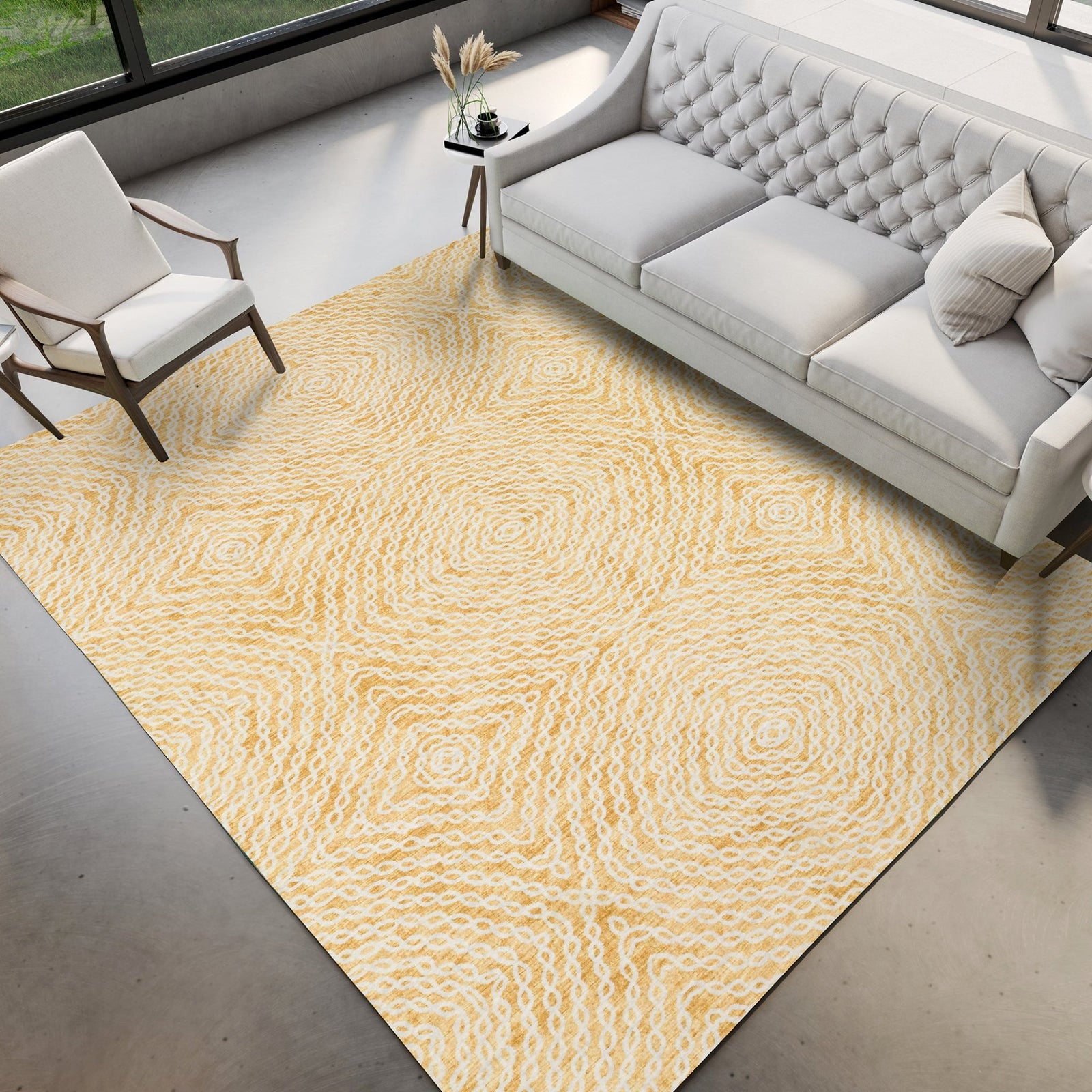 Brisbane BR3 Gold Rug - Baconco