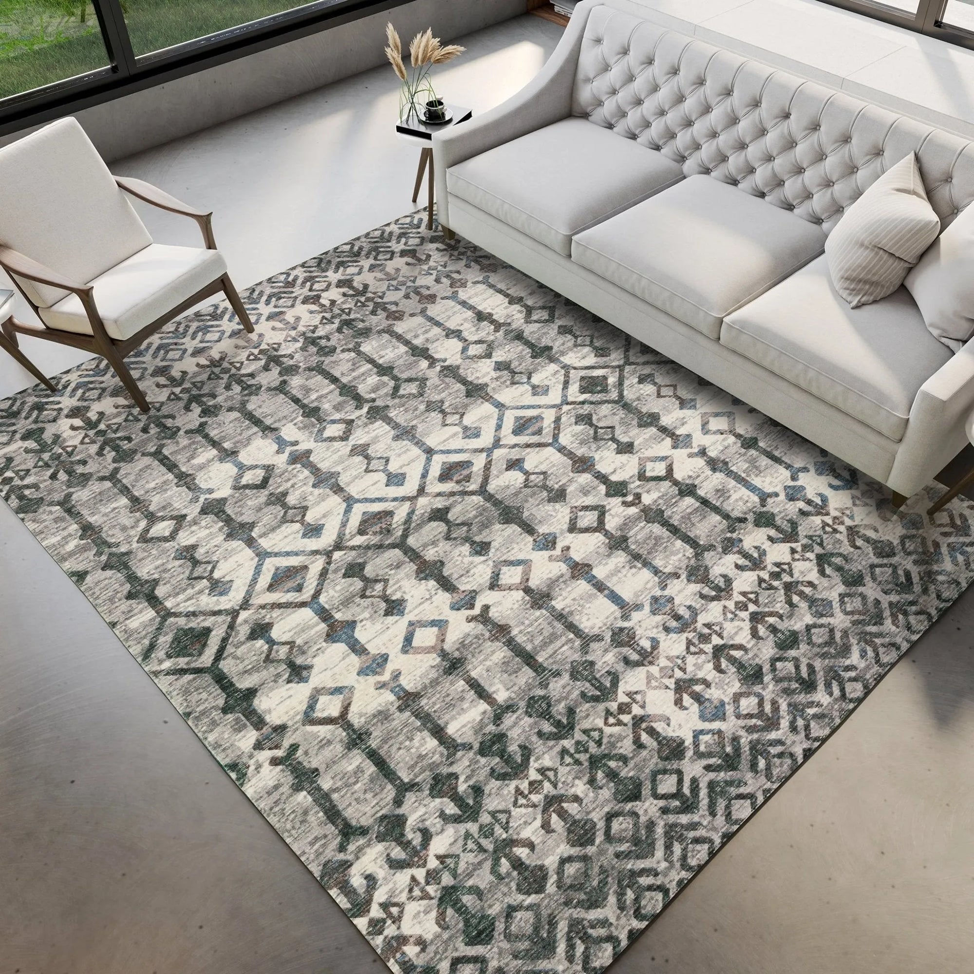 Brisbane BR8 Silver Rug - Baconco