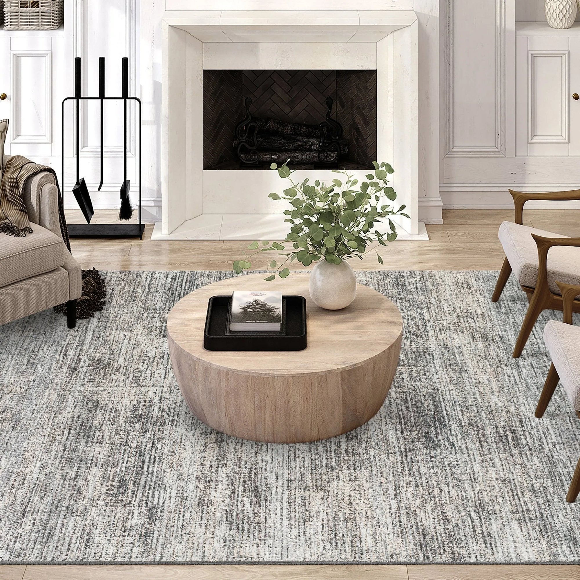 Ciara CR1 Graphite Rug - Baconco