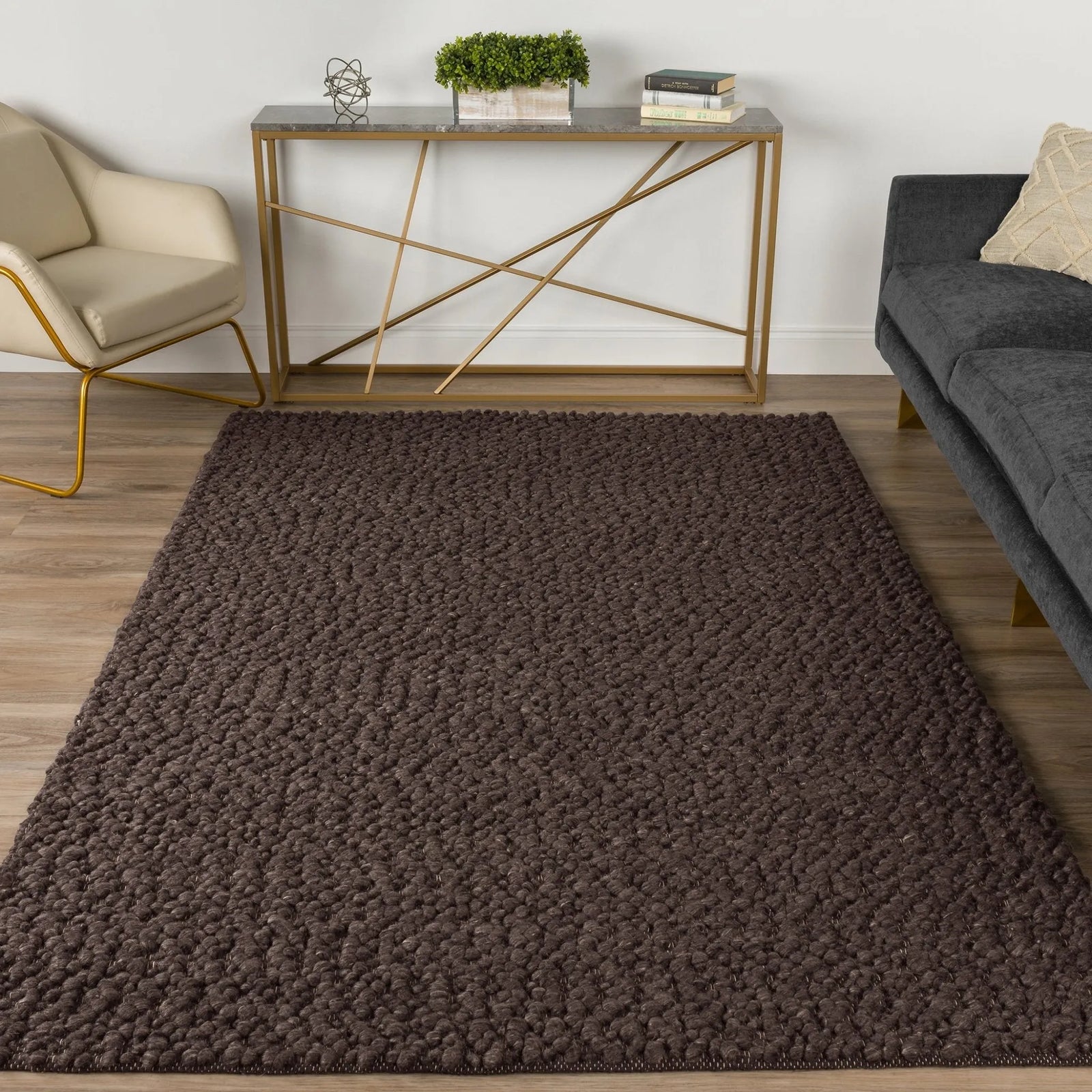 Gorbea GR1 Chocolate Rug - Baconco