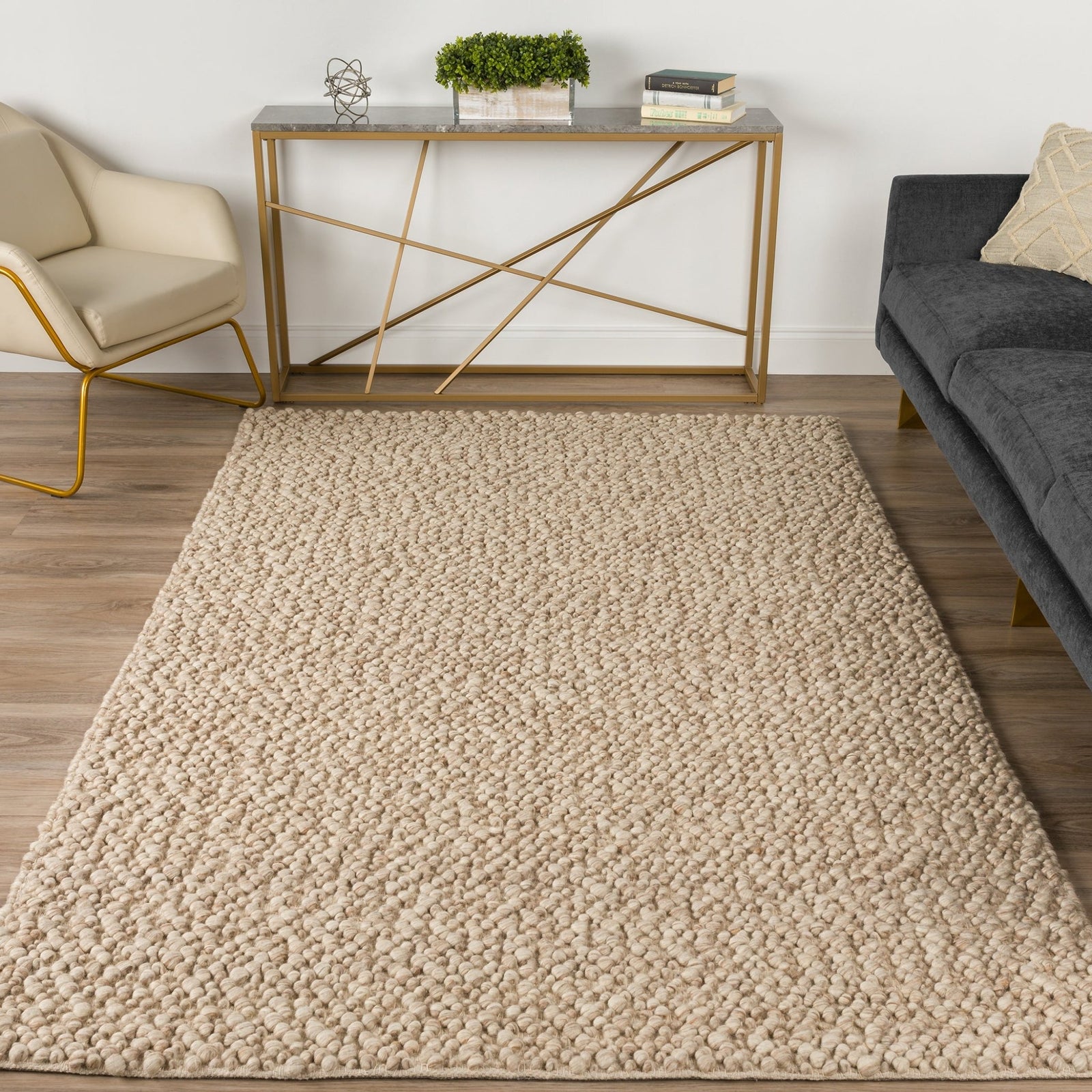 Gorbea GR1 Latte Rug - Baconco