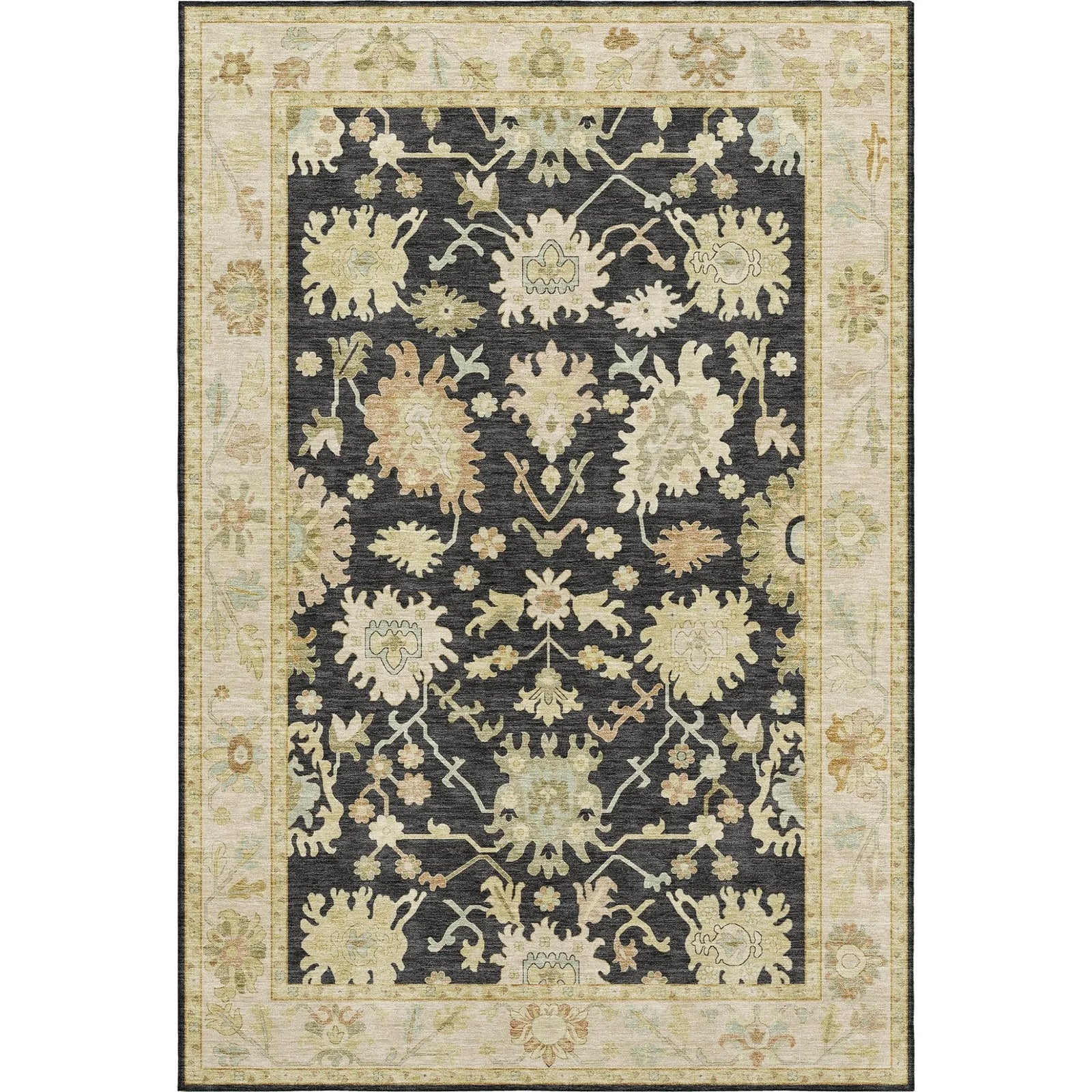 Hatay HY2 Black Rug - Baconco