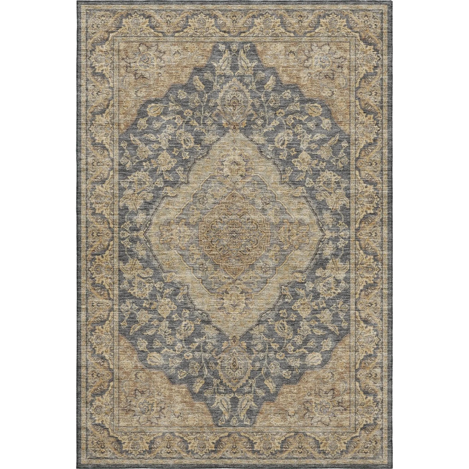 Hatay HY3 Charcoal Rug - Baconco