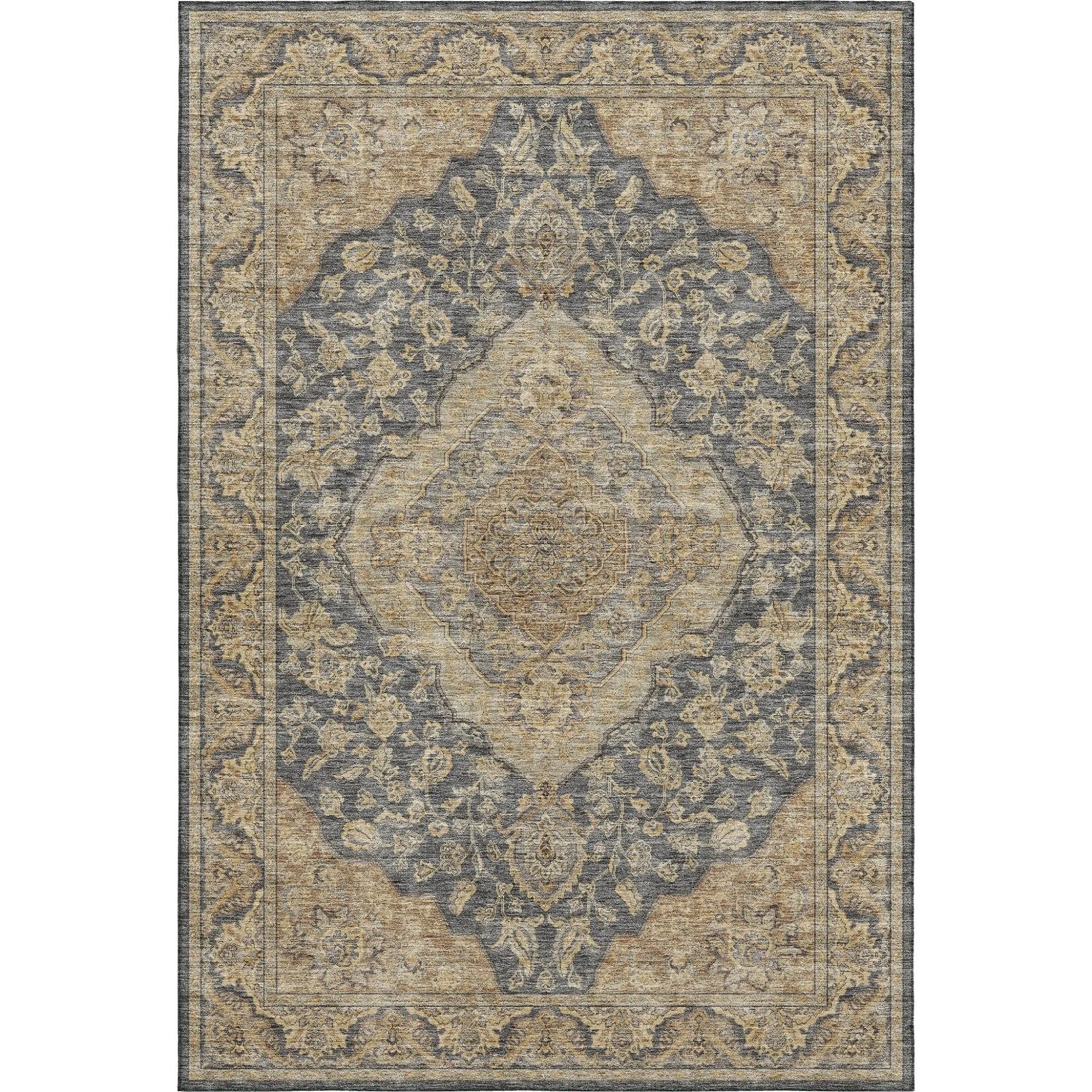 Hatay HY3 Charcoal Rug - Baconco