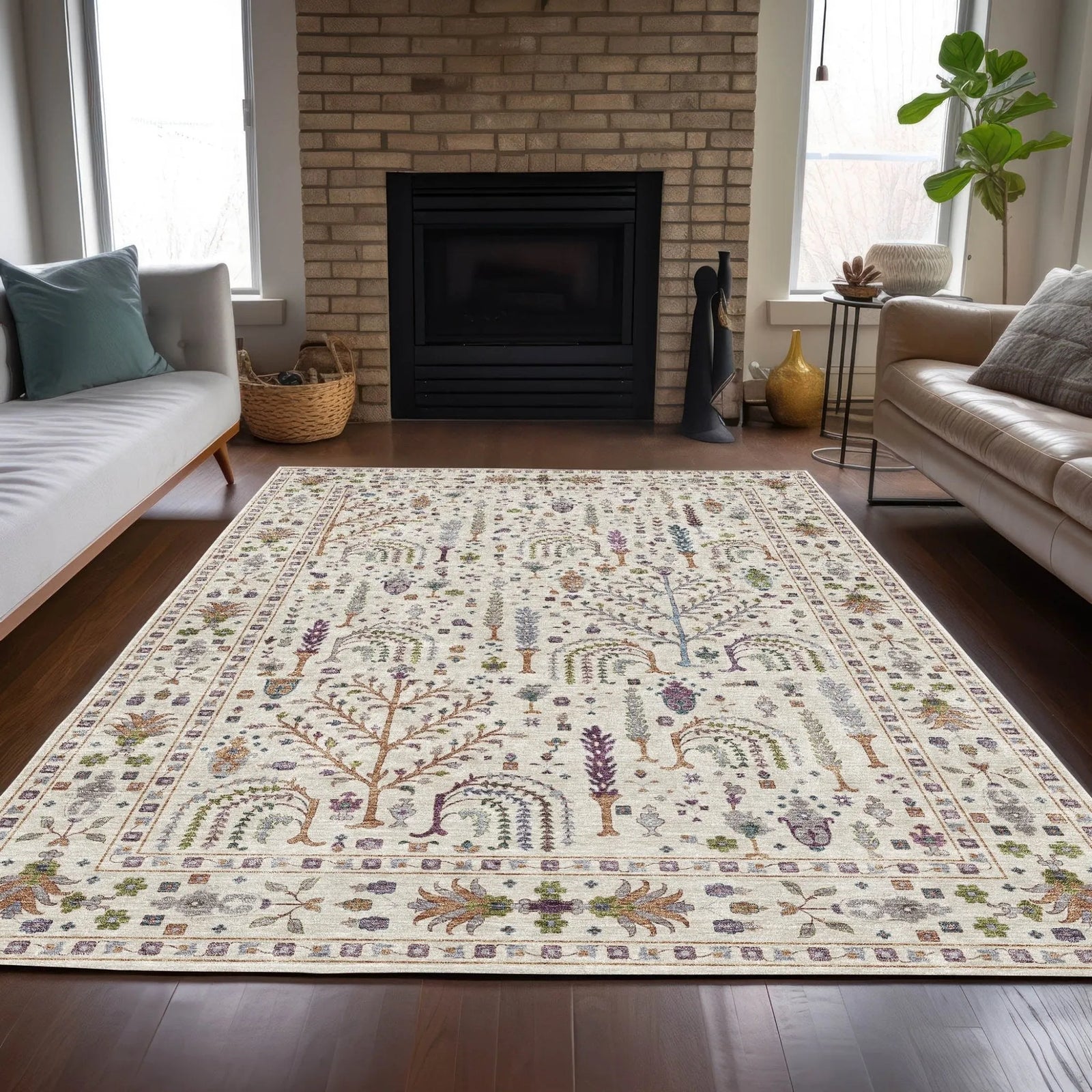 Hatay HY5 Ivory Rug - Baconco