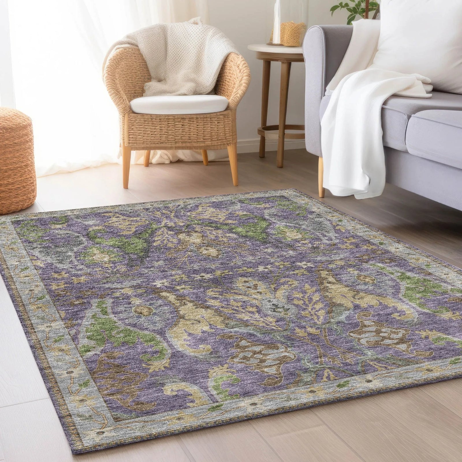 Hatay HY6 purple Rug - Baconco