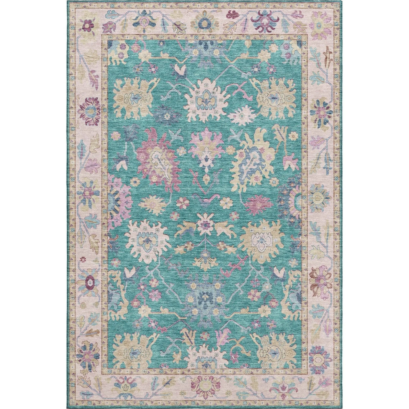 Hatay HY7 Teal Rug - Baconco