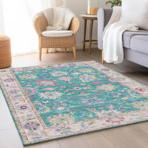 Hatay HY7 Teal Rug - Baconco