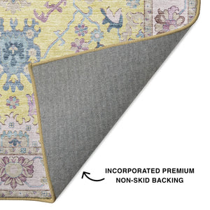 Hatay HY7 Yellow Rug - Baconco