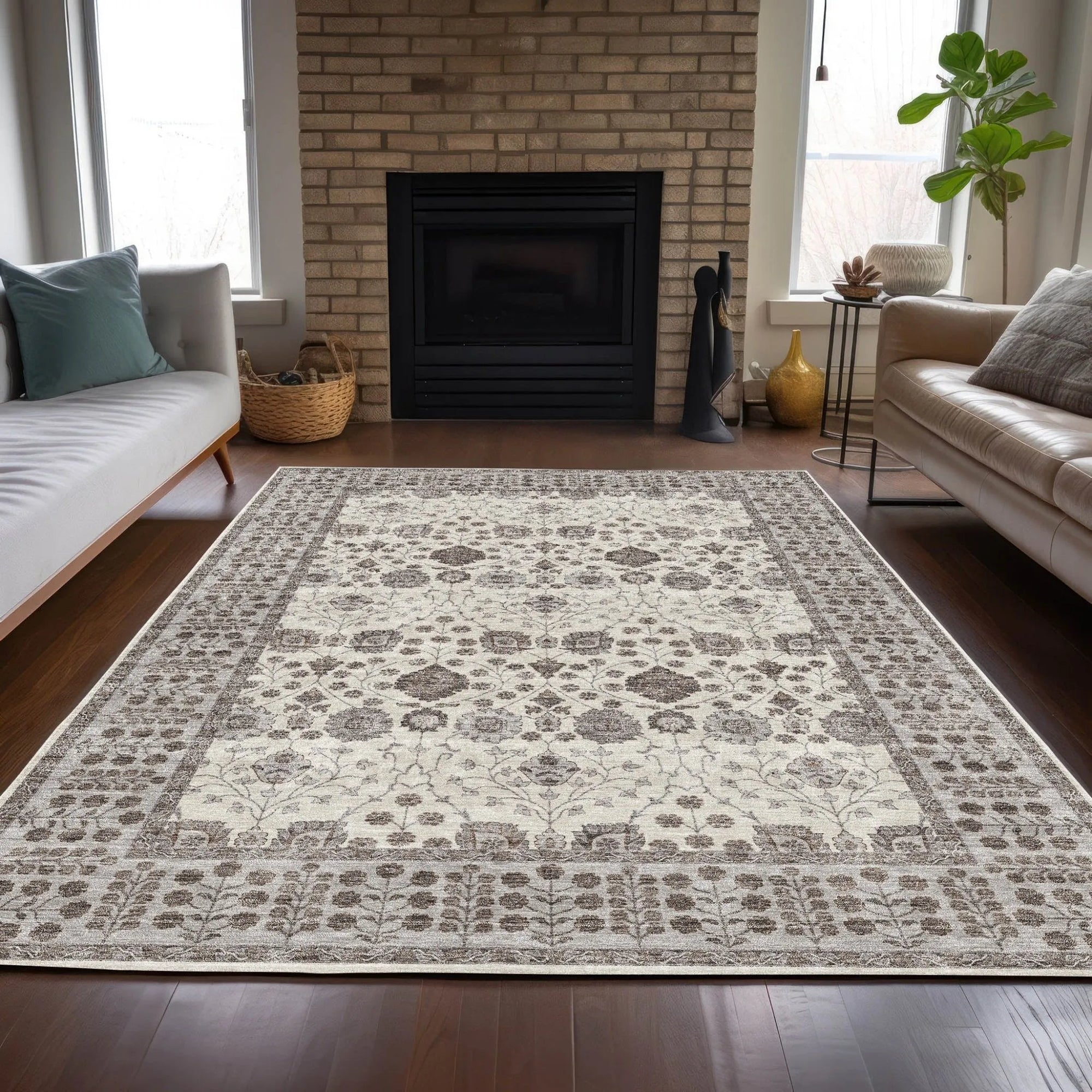 Hatay HY8 Ivory Rug - Baconco