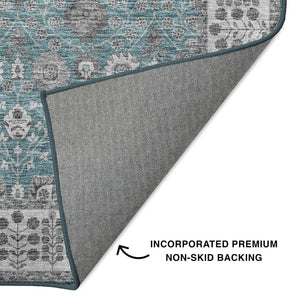 Hatay HY8 Teal Rug - Baconco