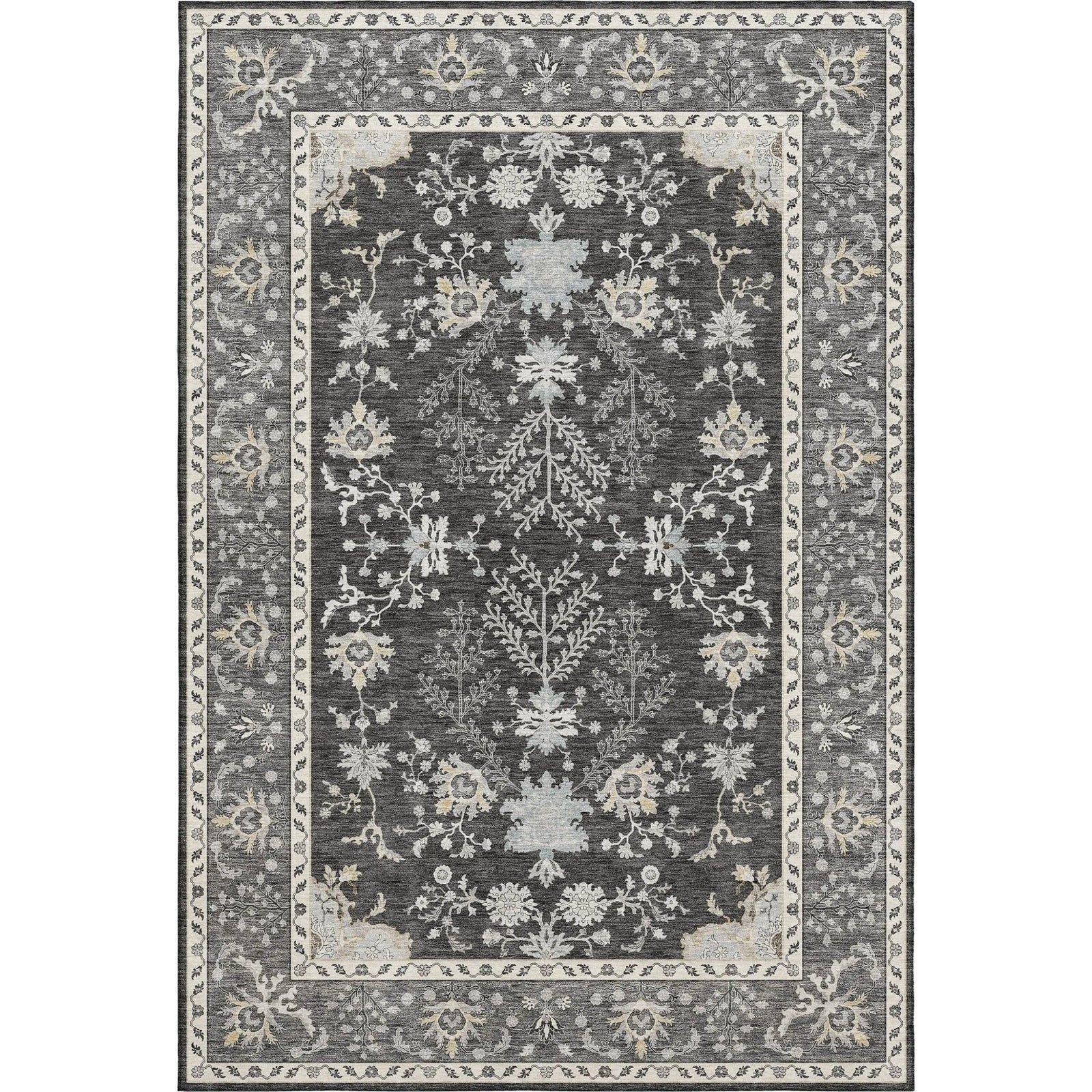 Hatay HY9 Charcoal Rug - Baconco