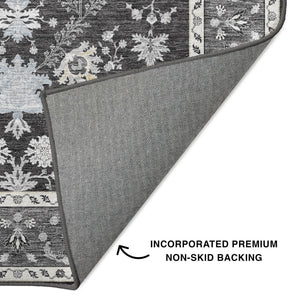 Hatay HY9 Charcoal Rug - Baconco