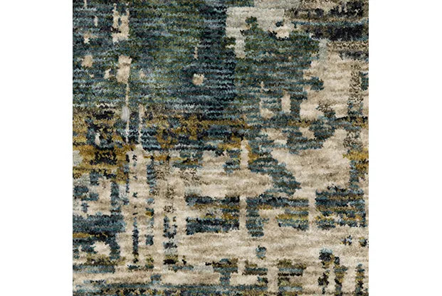 Hayden HAY05 Blue/Gold Rug - Baconco