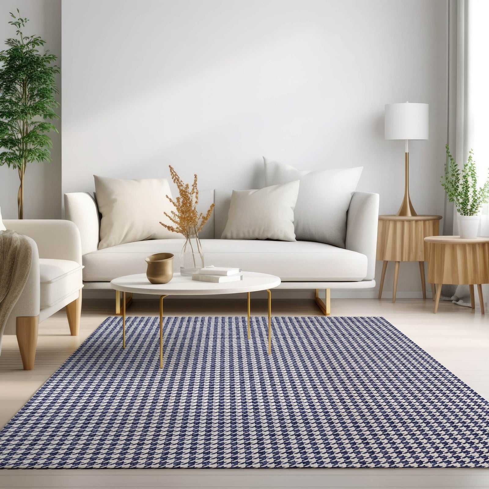 Hinton HN1 Navy Rug - Baconco