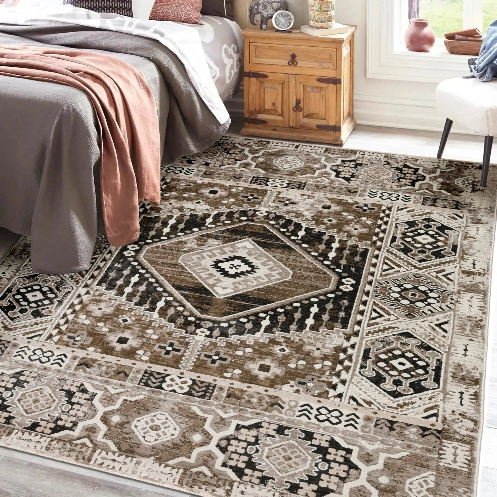 Izmir IZ5 Mocha Rug - Baconco