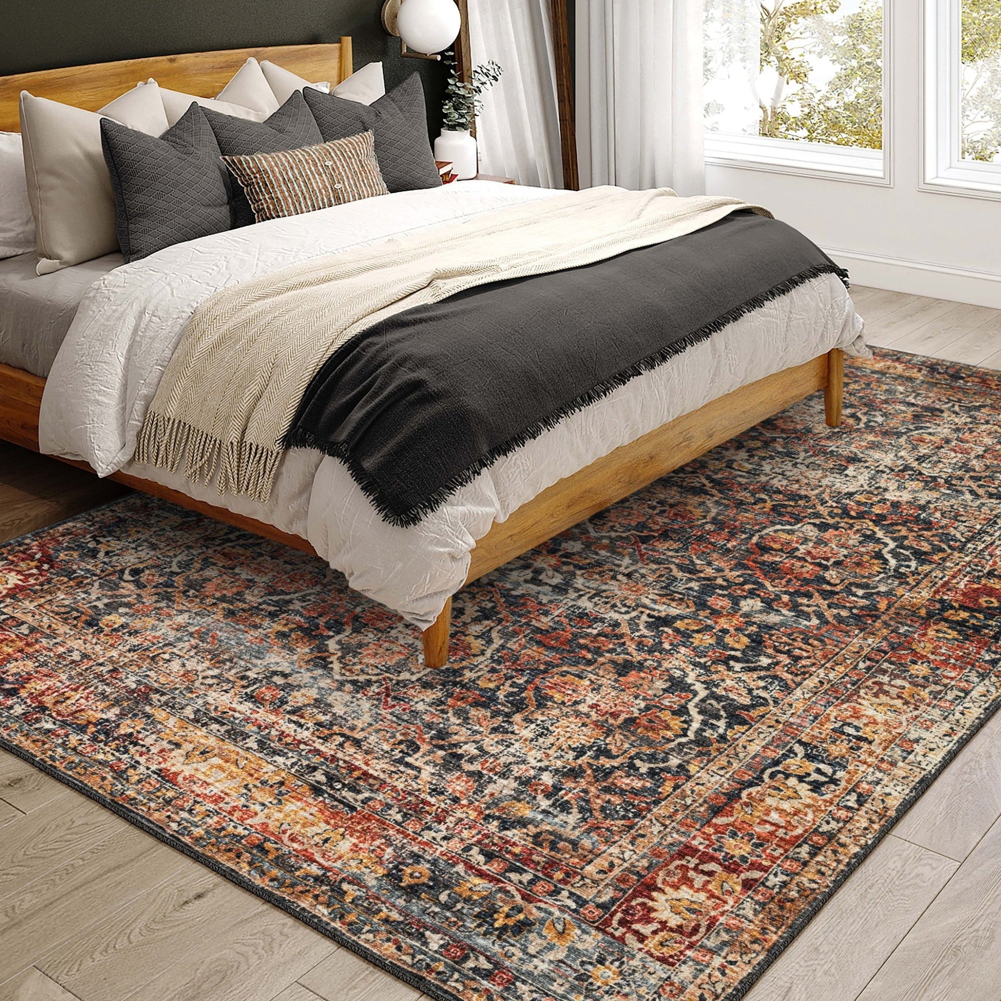 Jericho JC3 Charcoal Rug - Baconco