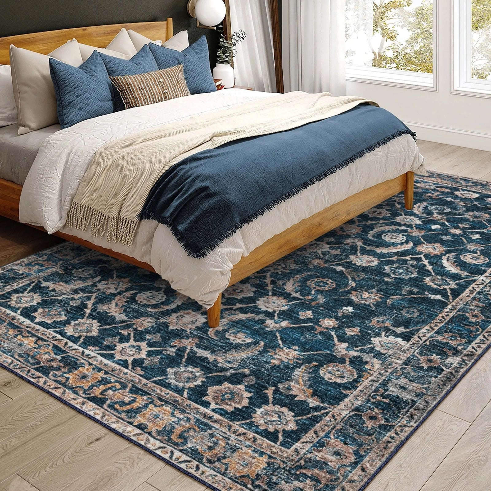 Jericho JC4 Navy Rug - Baconco