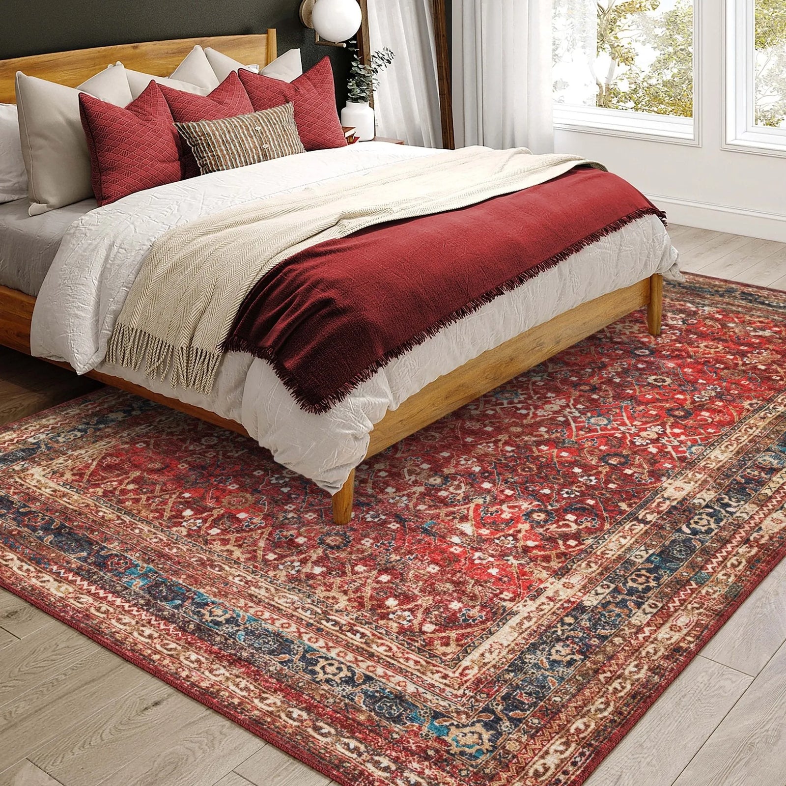 Jericho JC7 Scarlet Rug - Baconco