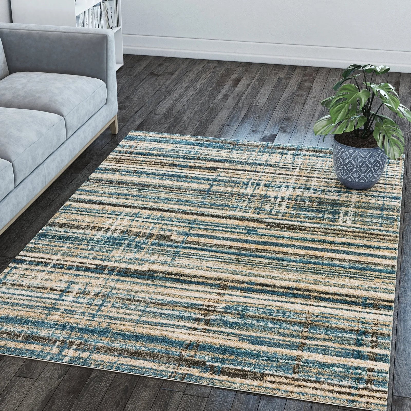 Karma KM8 Blue Rug - Baconco