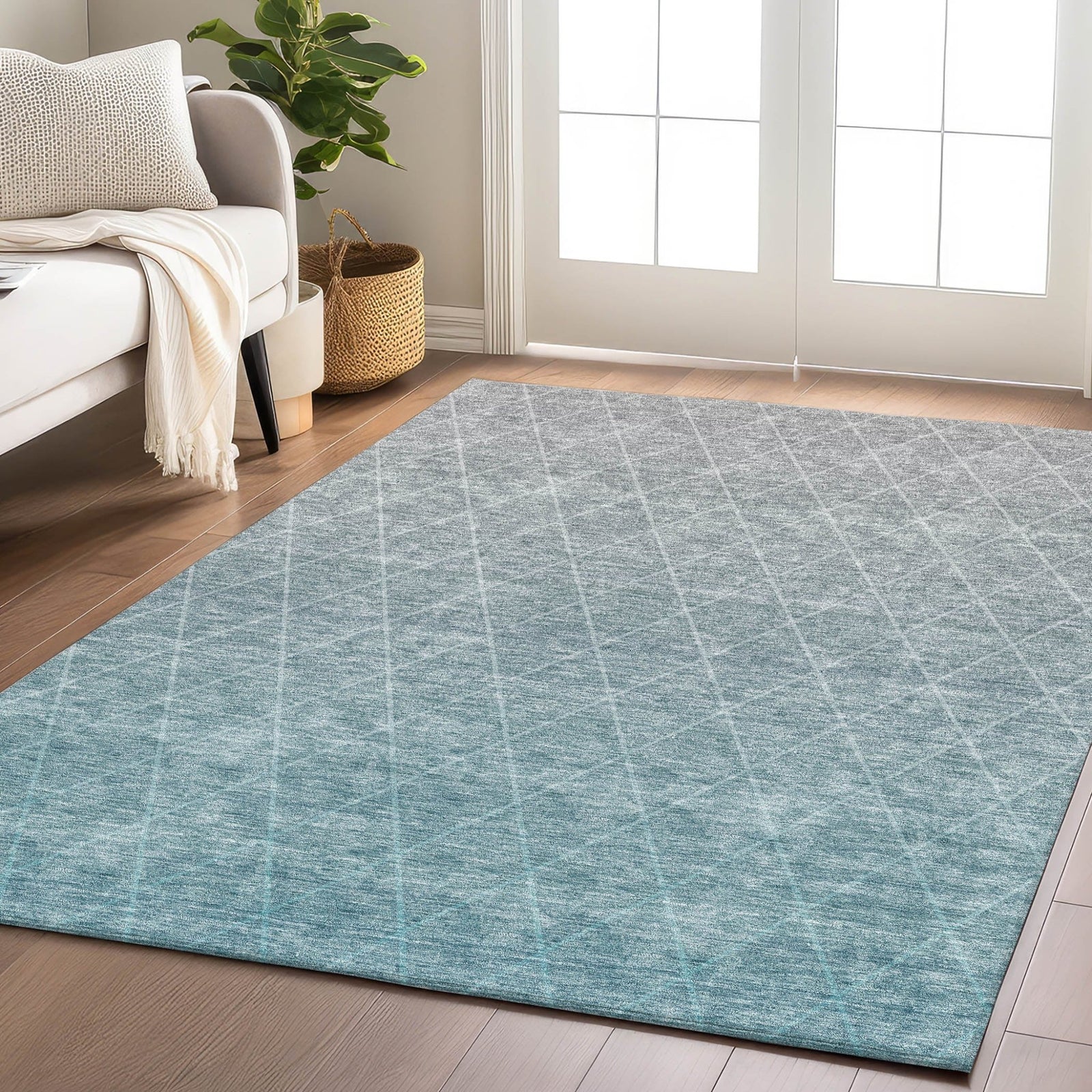 Lazio LZ2 Teal Rug - Baconco