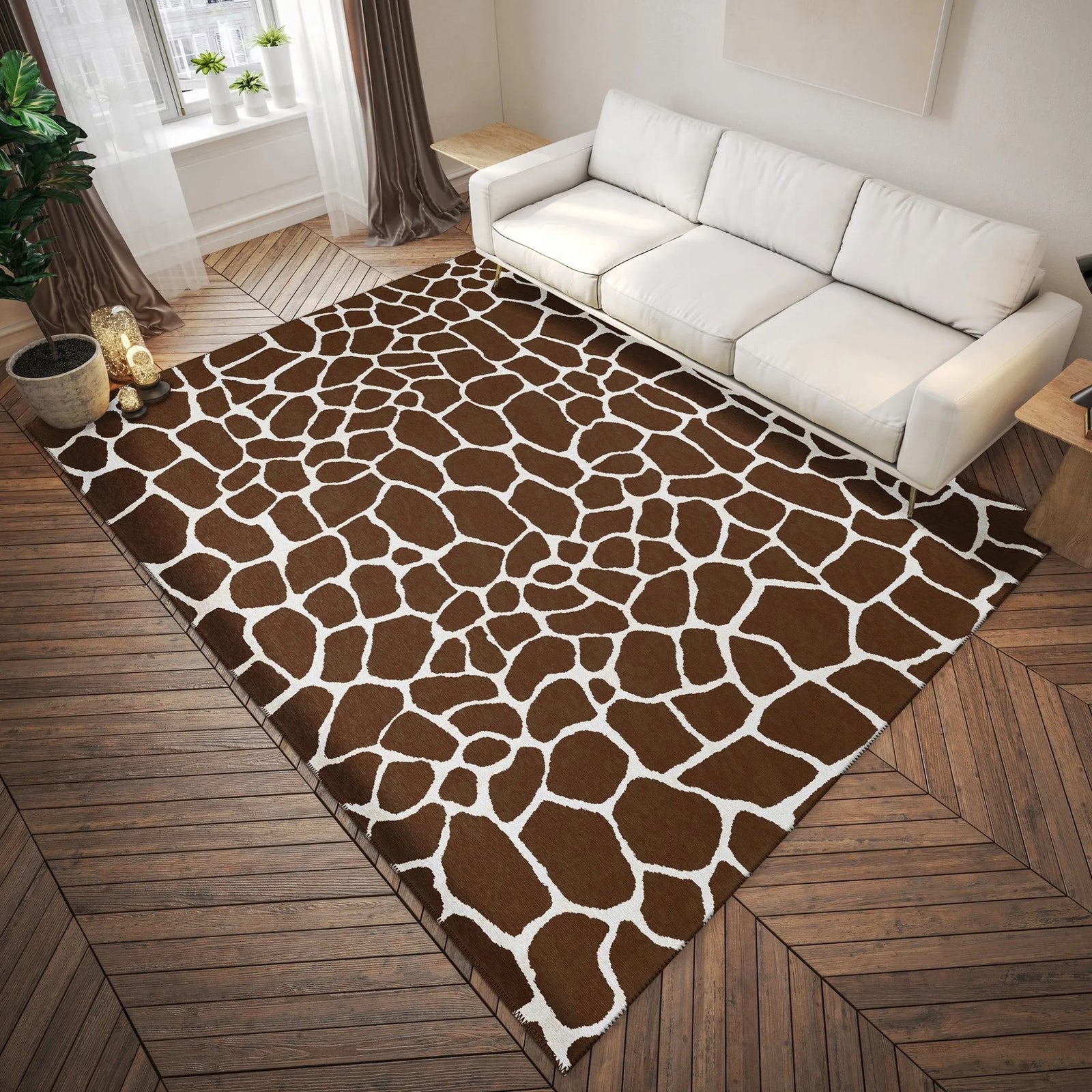 Mali ML4 Chocolate Rug - Baconco