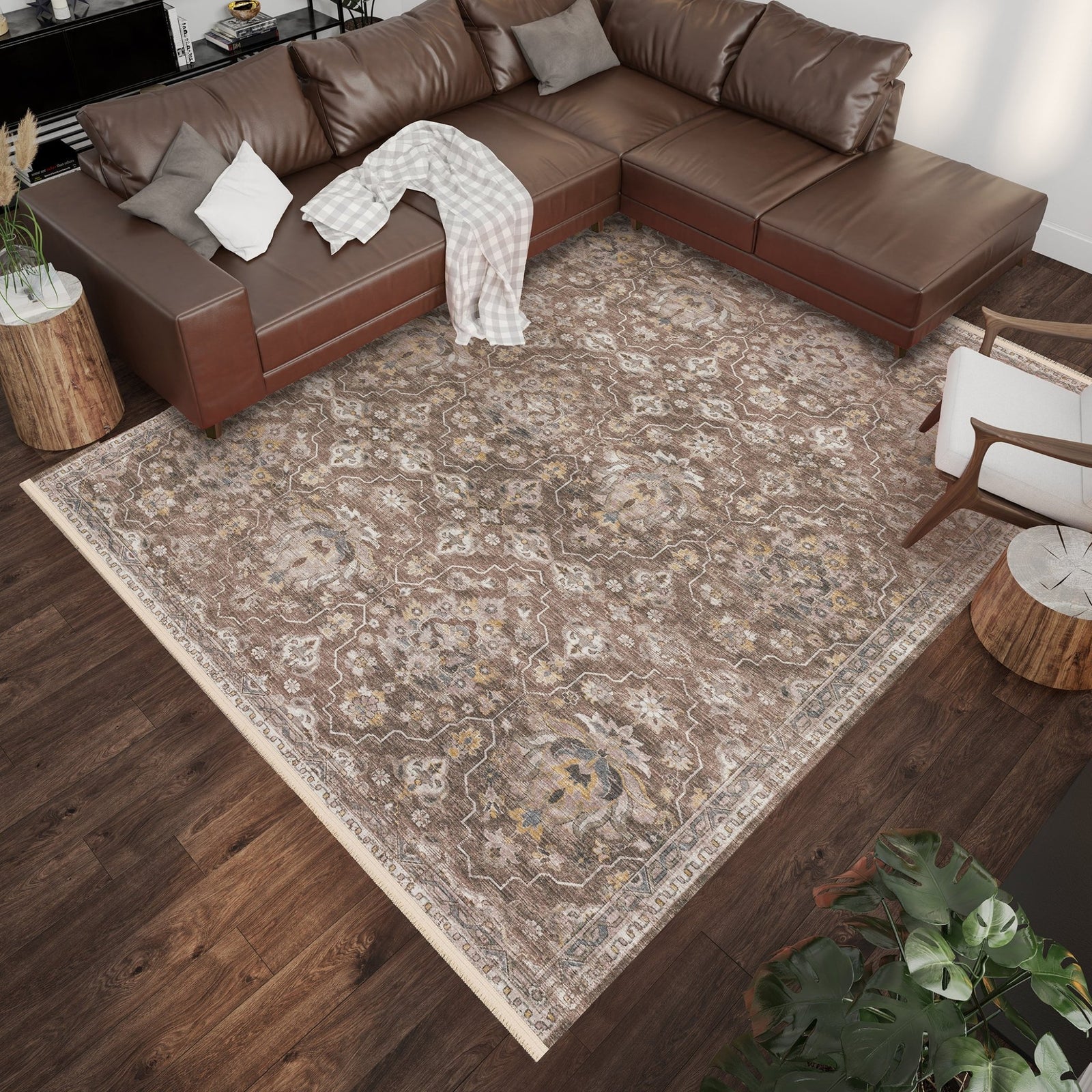 Marbella MB4 Mocha Rug - Baconco