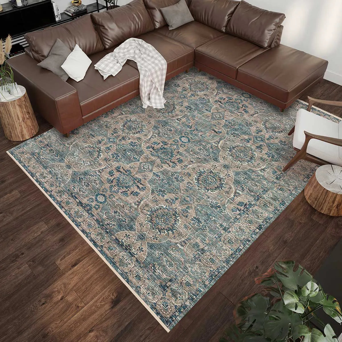 Marbella MB5 Mineral Blue Rug - Baconco