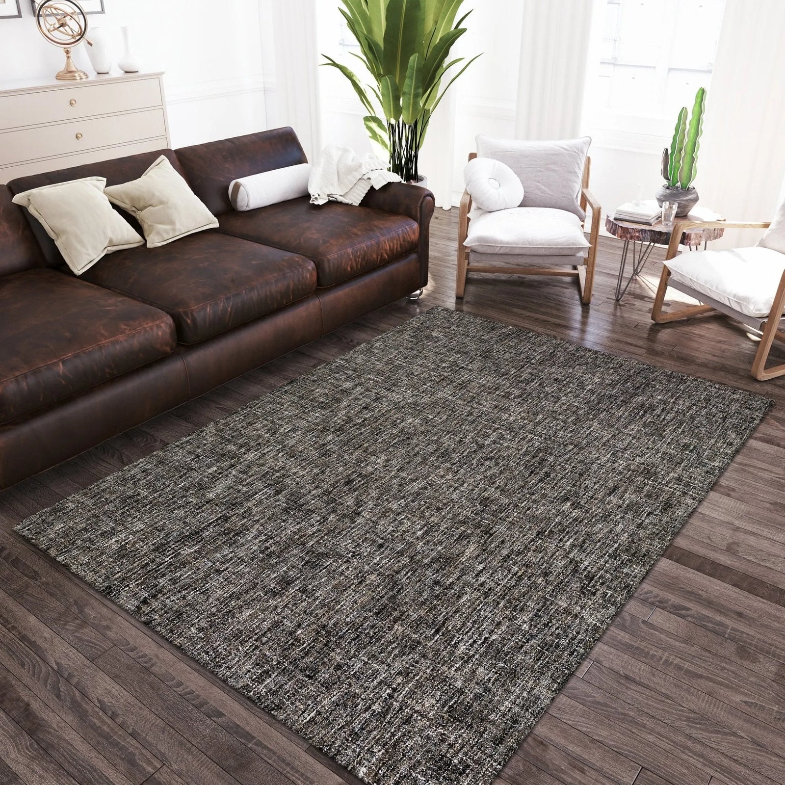 Mateo ME1 Ebony Rug - Baconco