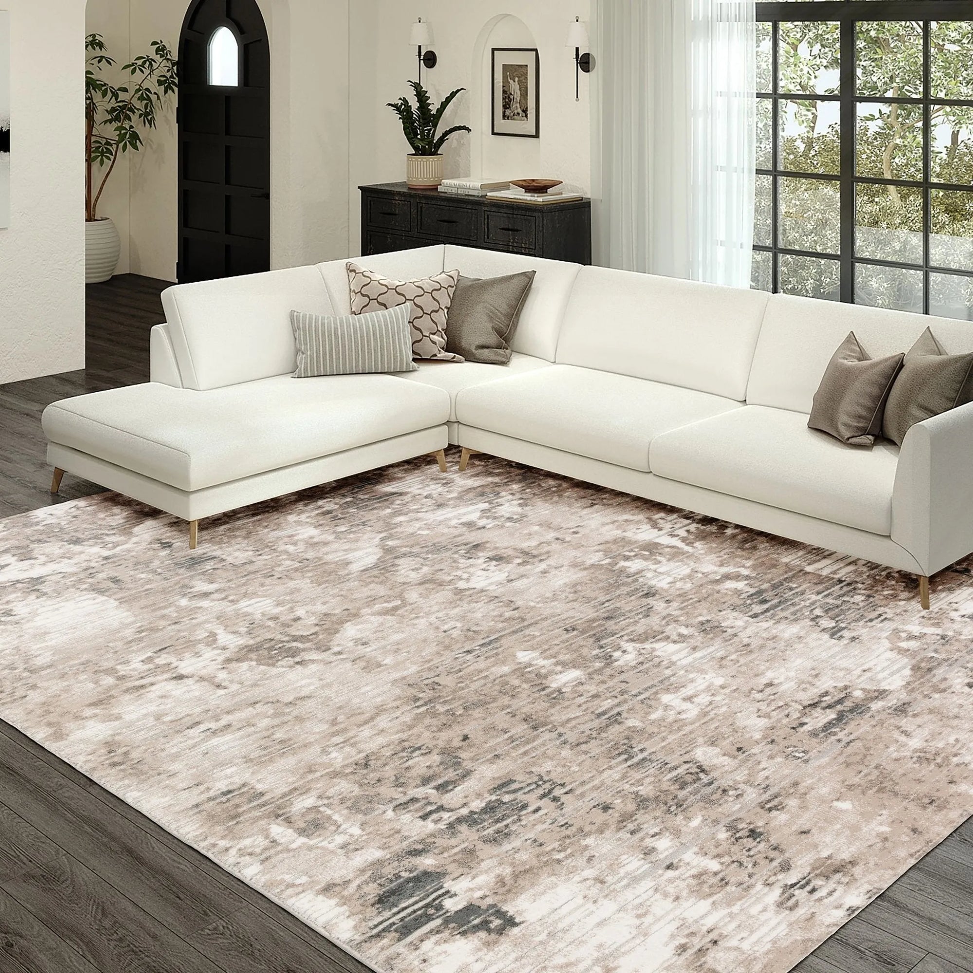 Rhodes RR4 Taupe Rug - Baconco