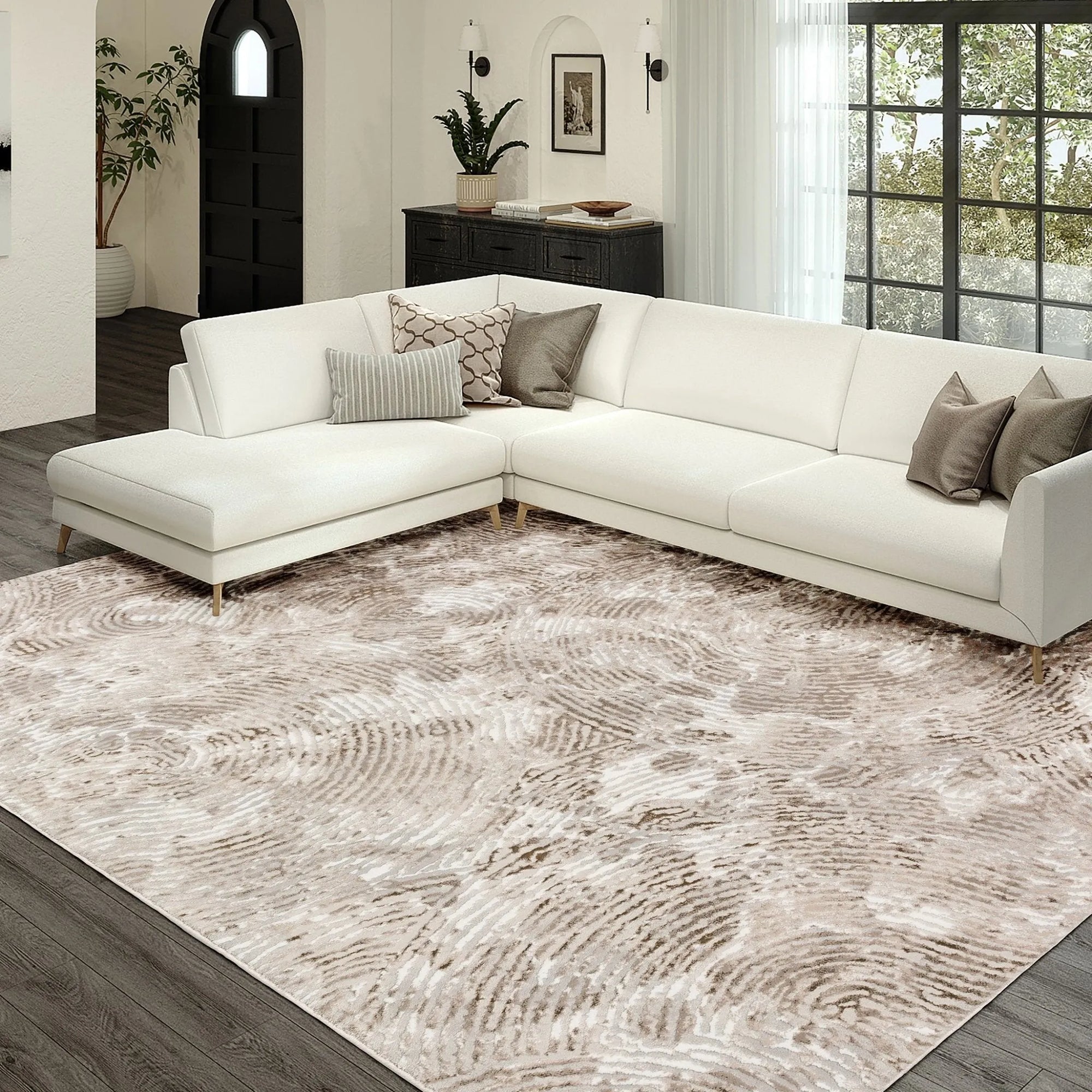 Rhodes RR5 Taupe Rug - Baconco