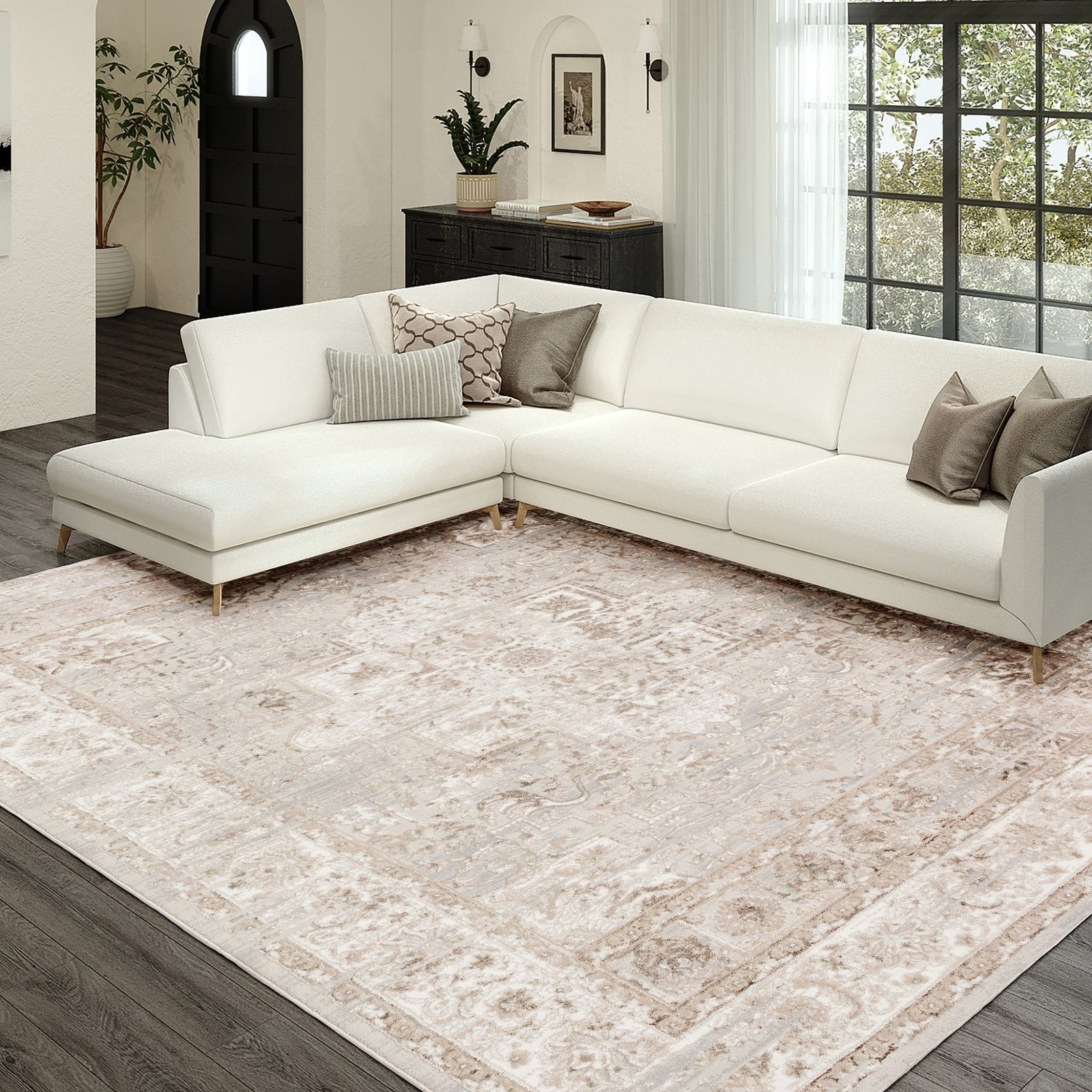 Rhodes RR6 Taupe Rug - Baconco