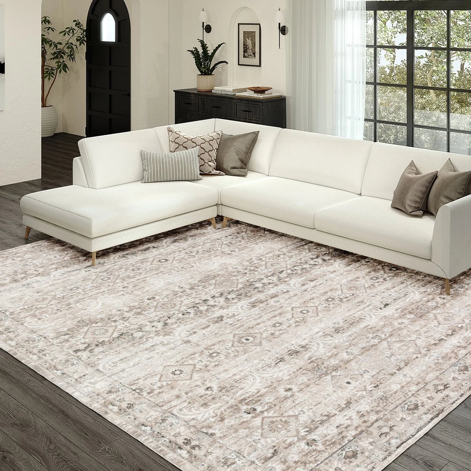 Rhodes RR7 Taupe Rug - Baconco