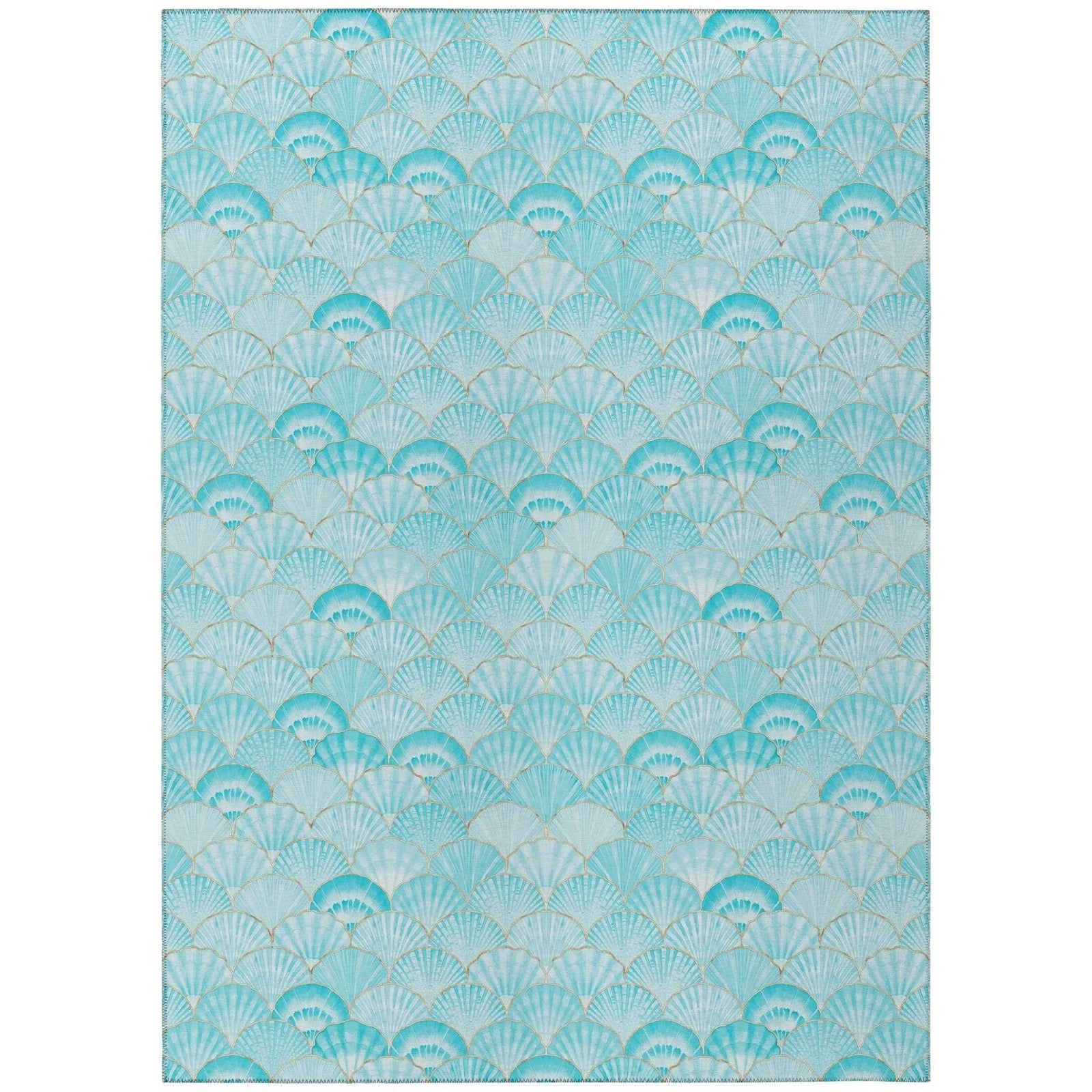 Seabreeze SZ2 Teal Rug - Baconco