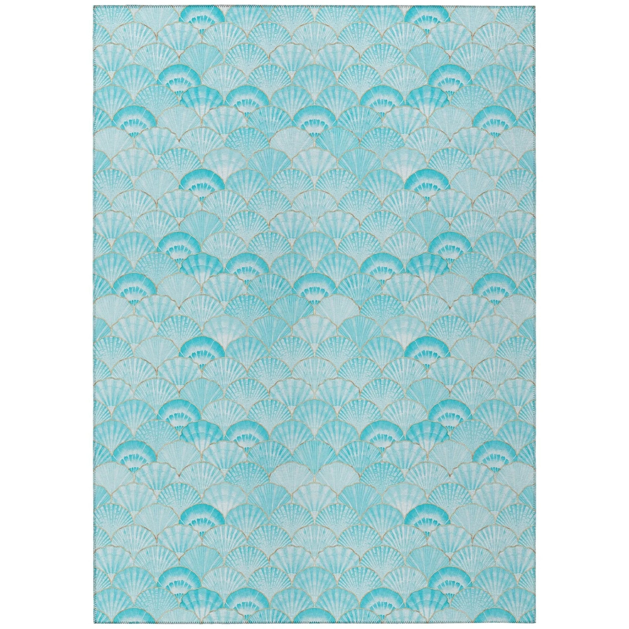 Seabreeze SZ2 Teal Rug - Baconco