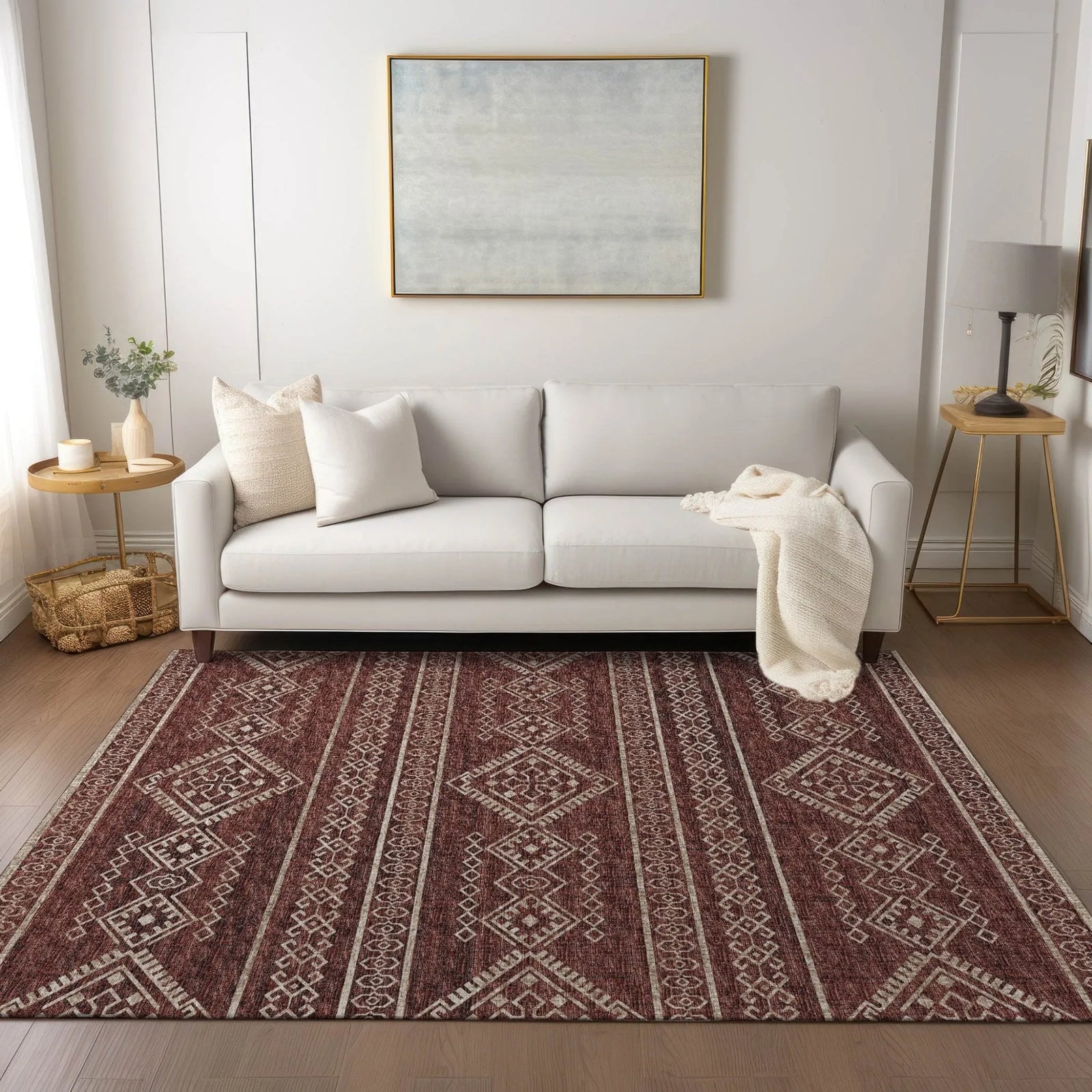 Sedona SN14 Paprika Rug - Baconco