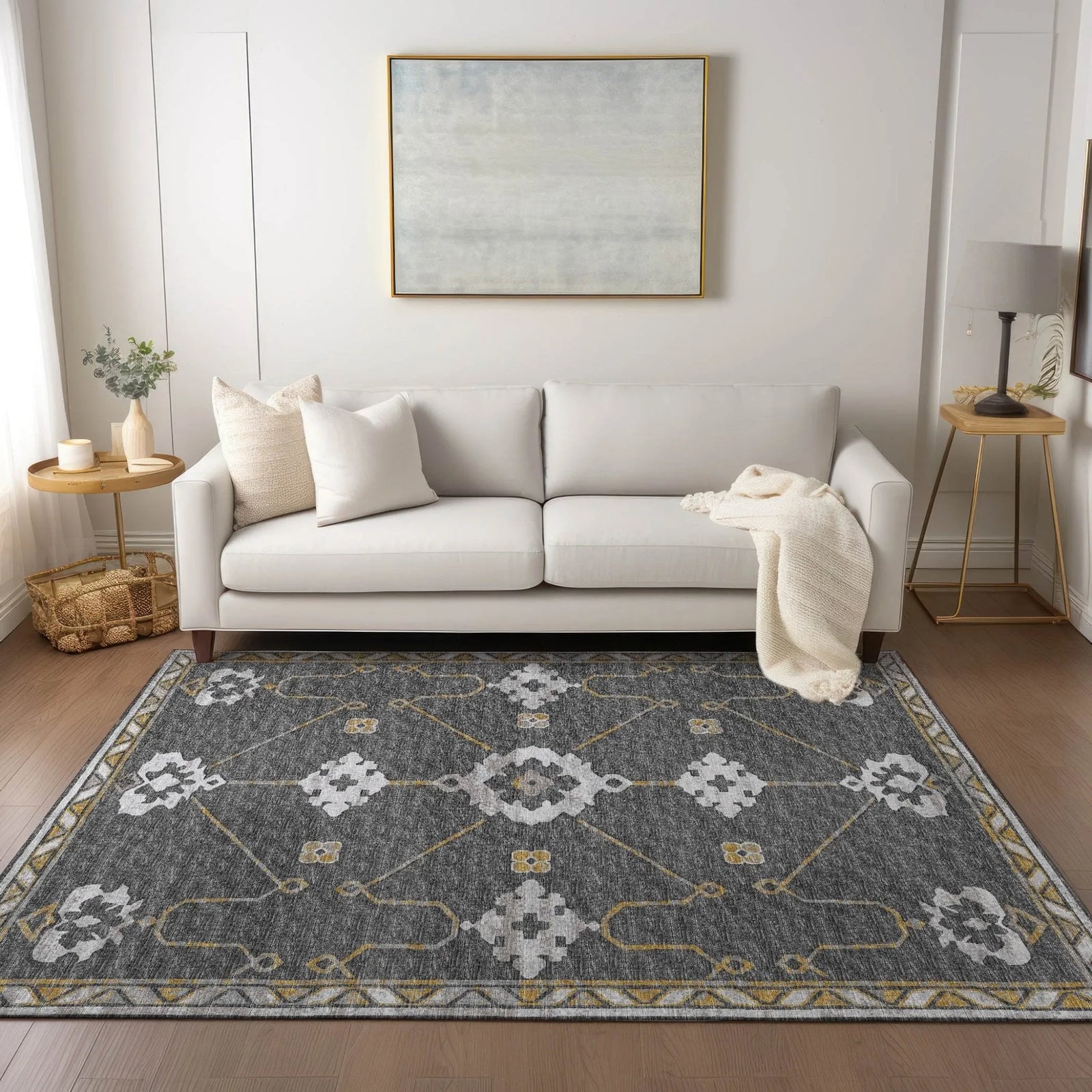 Sedona SN16 Charcoal Rug - Baconco